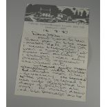 SIR KYFFIN WILLIAMS RA letter on the artist's Pwll Fanogl headed paper - two page friendly