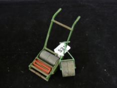 Dinky Toys lawnmower and garden roller set