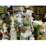 Quantity of mainly Continental figurines etc