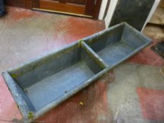 Very heavy garden slate trough, approx 4.5 ft long