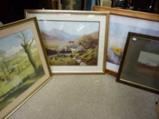Quantity of framed paintings and prints etc