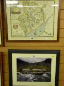 Framed photograph of Cwm Idwal, signed P ALGIERI