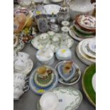 Parcel of mixed china including Wedgwood Jasperware, Doulton etc