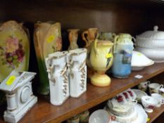 Mixed Staffs vases etc