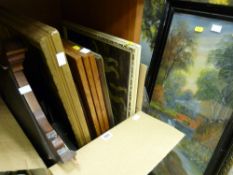 Large quantity of mixed paintings, prints, mirrors etc