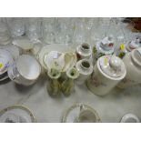 Decorative china including teaware by Argyle etc