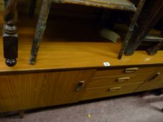 Mid 20th Century sideboard with centre drawer and side cupboards