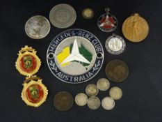 Mixed quantity of coinage, medallions etc