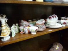 Oriental teaware, pair of Satsuma vases and Royal Albert 'Sweet Romance' teaware etc