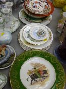 Quantity of commemorative china, Masons Mandalay, ribbon plates etc