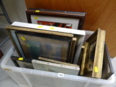 A quantity of mixed framed pictures