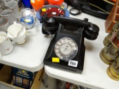A vintage GPO Bakelite telephone