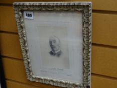 An autograph & photographic print of Lewis Morris (the Welsh academic)