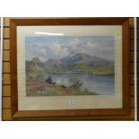 A framed print in the West Highlands by ALFRED DE BREANSCI