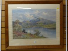 A framed print in the West Highlands by ALFRED DE BREANSCI