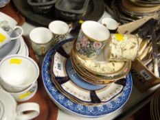 A quantity of English china including V & A Museum coffee cans & saucers