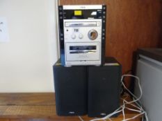 A Sony XR-FA600 hi-fi system with speakers E/T