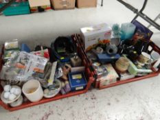 A quantity of household items including pottery, kit-form airplanes etc