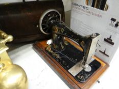 A vintage Singer sewing machine