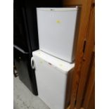 A Proline table top fridge together with an Electrolux under counter freezer E/T