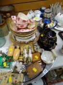 A quantity of mixed china, teaware, souvenirs etc