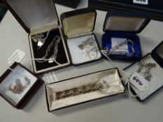 A parcel of silver bracelets, 49grms total