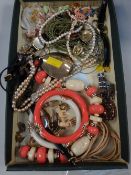 A parcel of costume jewellery & watches etc