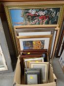 Parcel of framed prints & photograph frames