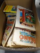 A vast quantity of Beano comics, a Dandy annual & sundry Enid Blyton books etc