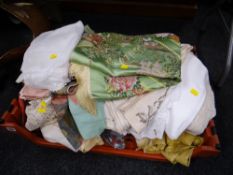 A large quantity of table linen & fabrics