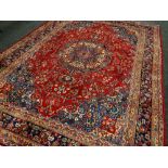 PERSIAN CARPET large hand woven multicoloured, 283 x 384cms