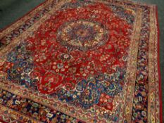 PERSIAN CARPET large hand woven multicoloured, 283 x 384cms