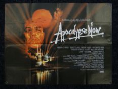 APOCALYPSE NOW original UK cinema poster from 1979, folded, printed by Lonsdale & Bartholomew, pin