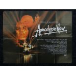 APOCALYPSE NOW original UK cinema poster from 1979, folded, printed by Lonsdale & Bartholomew, pin