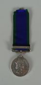 A QE II CAMPAIGN SERVICE MEDAL to 23877241 GDSM A WILLIAMS W G
