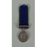 A QE II CAMPAIGN SERVICE MEDAL to 23877241 GDSM A WILLIAMS W G