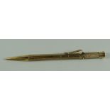 A SAMPSON & MORDAN 9ct GOLD EVER-POINT PENCIL, 15gms