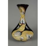 A RARE 2007 MOORCROFT DESIGN STUDIO SPECIAL COLLECTION TWIN-HANDLED VASE (exclusive markings) &