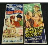 INSPECTOR HORNLEIGH GOES TO IT & CHAD HANNA two original UK cinema posters from the 1940's,