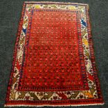 PERSIAN RUG small red ground, Surok design, 110 x 156cms