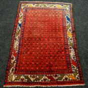 PERSIAN RUG small red ground, Surok design, 110 x 156cms