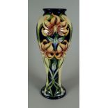 A 2009 MOORCROFT LIMITED EDITION (12/76) TALL BALUSTER VASE by Rachel Bishop, in the Sweet Lily