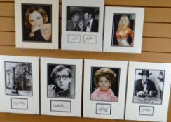 A COLLECTION OF SIGNED PHOTOGRAPHS OF FILM STARS these include, JAMES GARNER, JACK ELAM, BRIGITTE