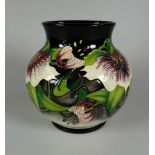 A 1998 MOORCROFT LIMITED EDITION (33/100) PLANTER in the Colourway pattern by Nicola Slaney, 15cms