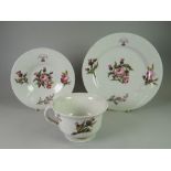 AN INTERESTING FLIGHT BARR & BARR BREAKFAST TRIO comprising large cup, saucer and plate, each