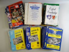 A LARGE COLLECTION OF CLUB RUGBY AND VARSITY MATCH PROGRAMMES from the late 1960's until the 1990's