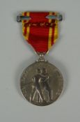 A CASED QE II EXEMPLARY FIRE SERVCE MEDAL to Station Office Dennis C Mitchell
