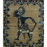 TURN OF THE CENTURY FRAMED BATIK of an Indian figure, 42 x 37cms Provenance: Estate of Helen