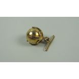 A 9ct YELLOW GOLD 'MASONIC BALL', 12.7gms