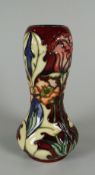 A YEAR 2000 MOORCROFT LIMITED EDITION (6/92) SMALL GOURD SHAPED VASE in the Masquerade pattern,